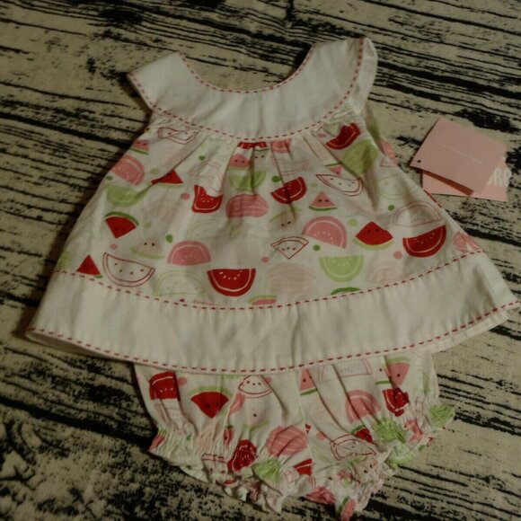 Gymboree Summer Picnic 0-3 Month Shirt Bloomers Outfit NWT - Picture 1 of 2